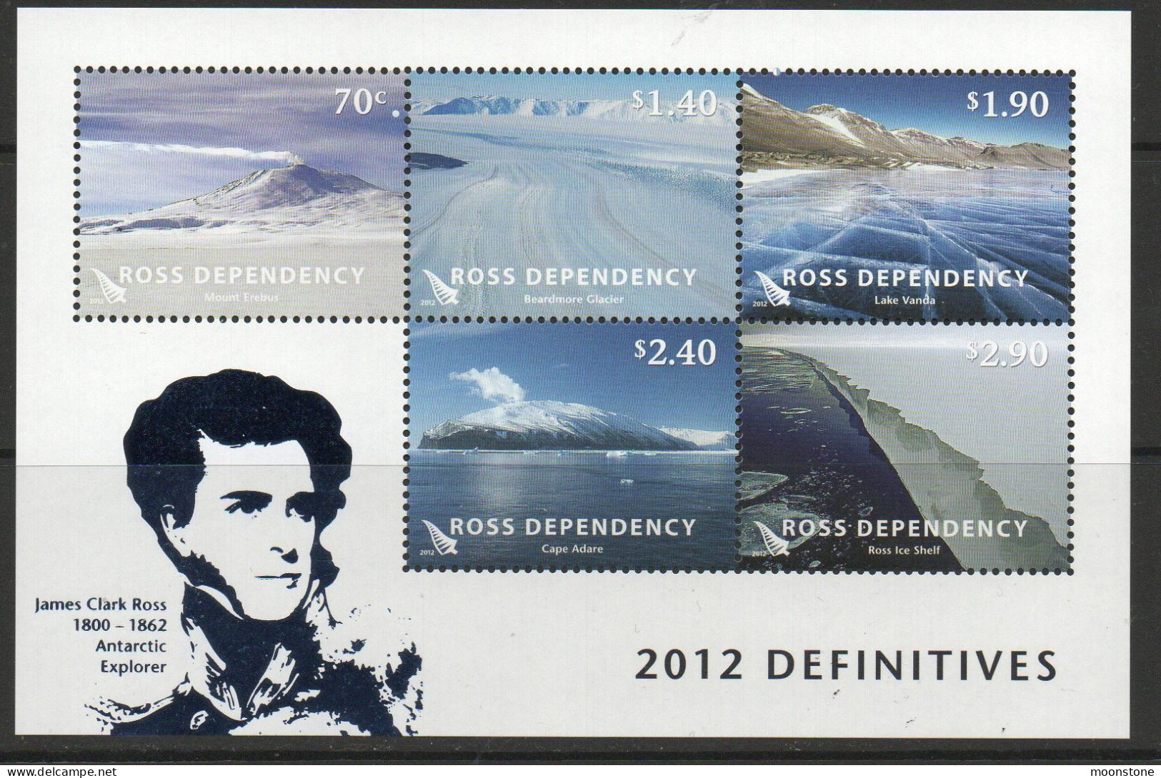 New Zealand Ross Dependency 2012 Landscapes MS, MNH, SG 138 - Unused Stamps