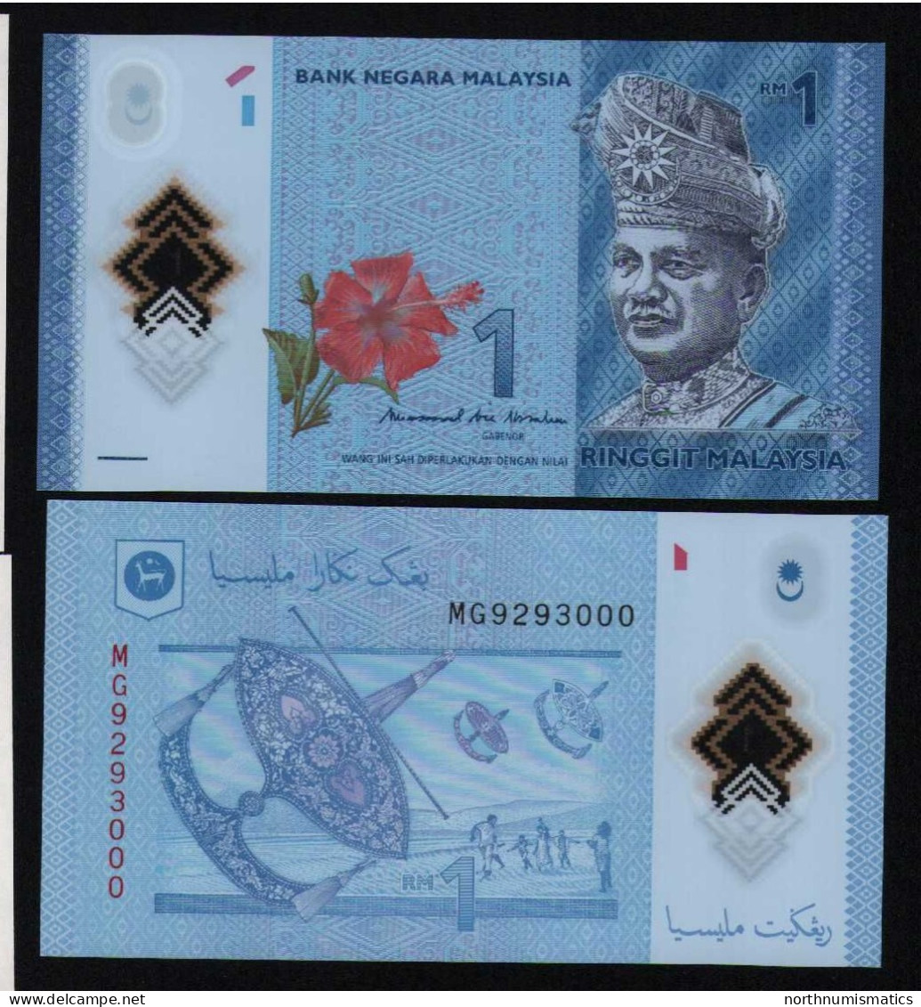 Malaysia 1 Ringgit Polymer Unc - Malaysie