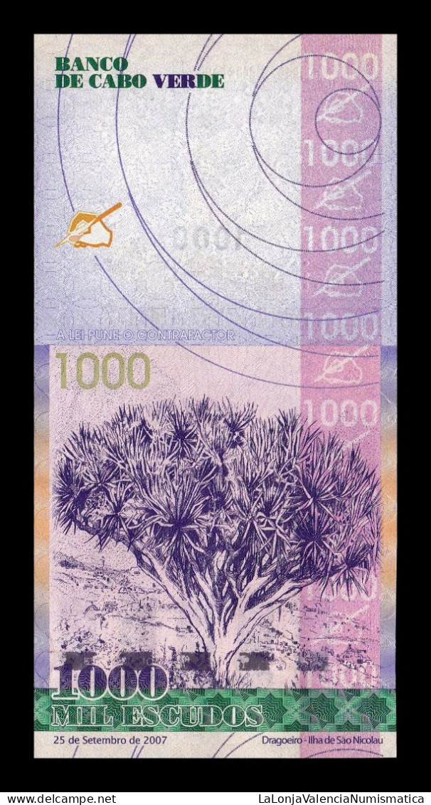 Cabo Cape Verde 1000 Escudos 2007 Pick 70 Sc Unc - Cap Verde