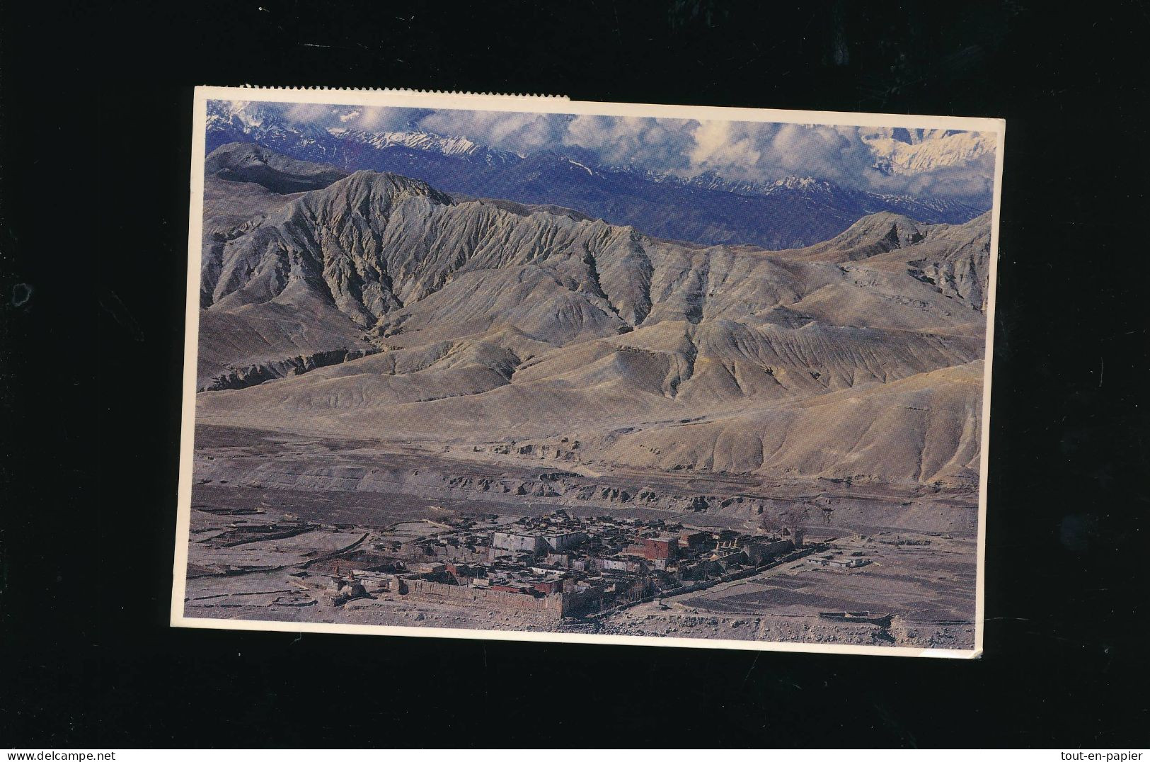 CPSM - Asie - Népal -Lo  Manthang City With The Himalayas In The South ( Mustang Proper) - Voir Timbres Stamps - Népal