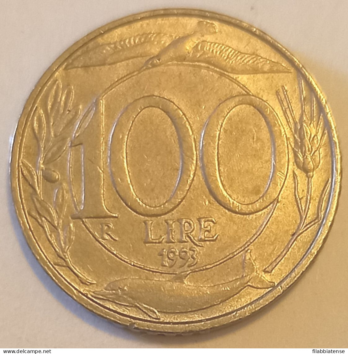 1993 - Italia 100 Lire   ------ - 100 Liras