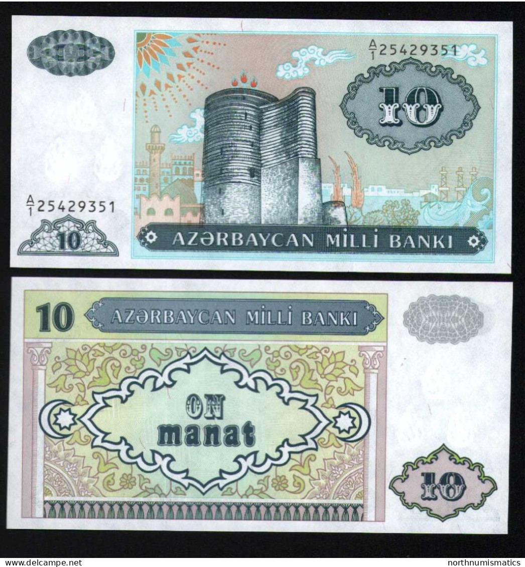 Azerbaïjan 10 Manat  Unc - Azerbaigian