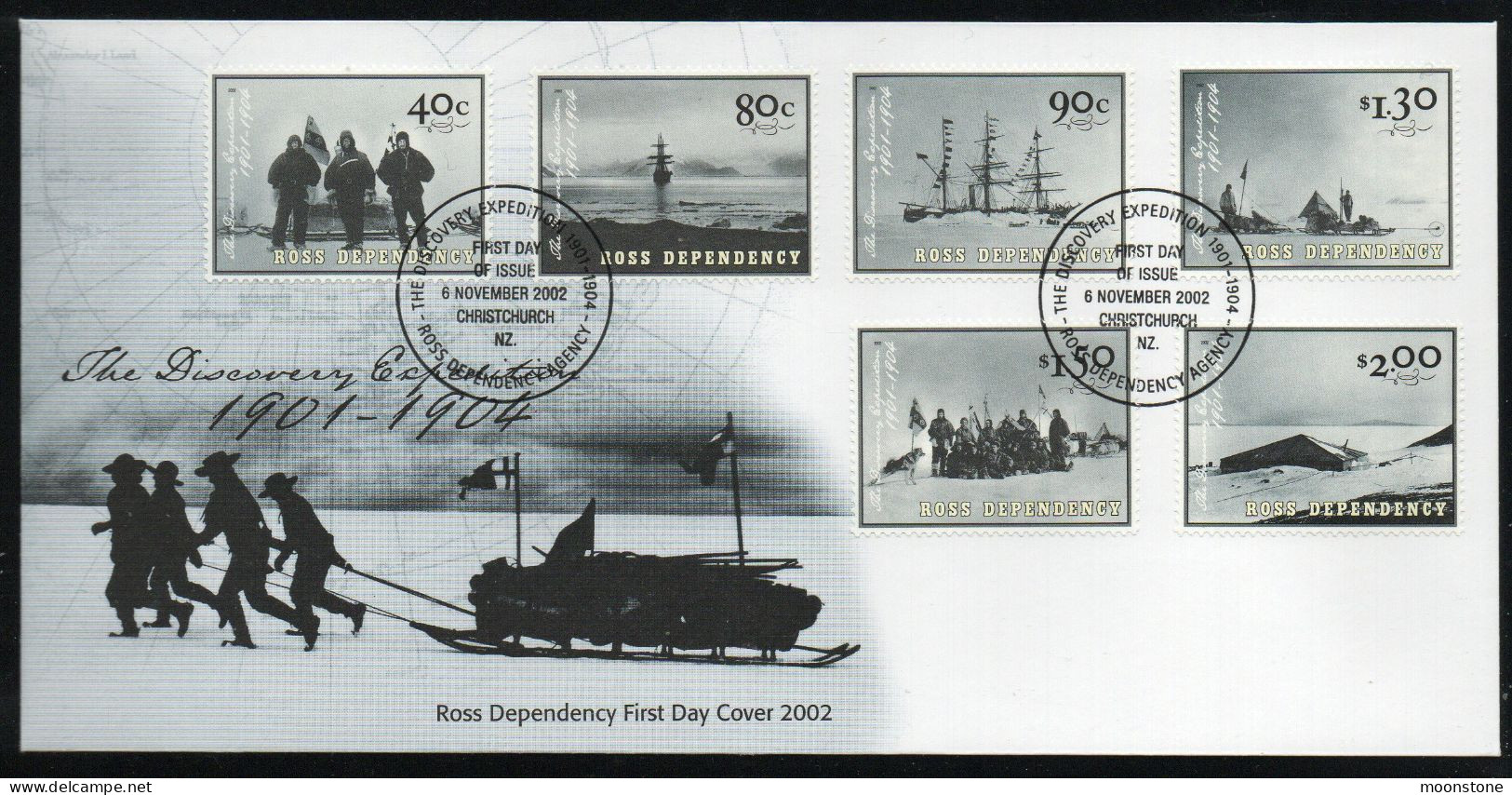 New Zealand Ross Dependency 2002 Centenary Of Discovery Expedition FDC, SG 78/83 - Nuevos