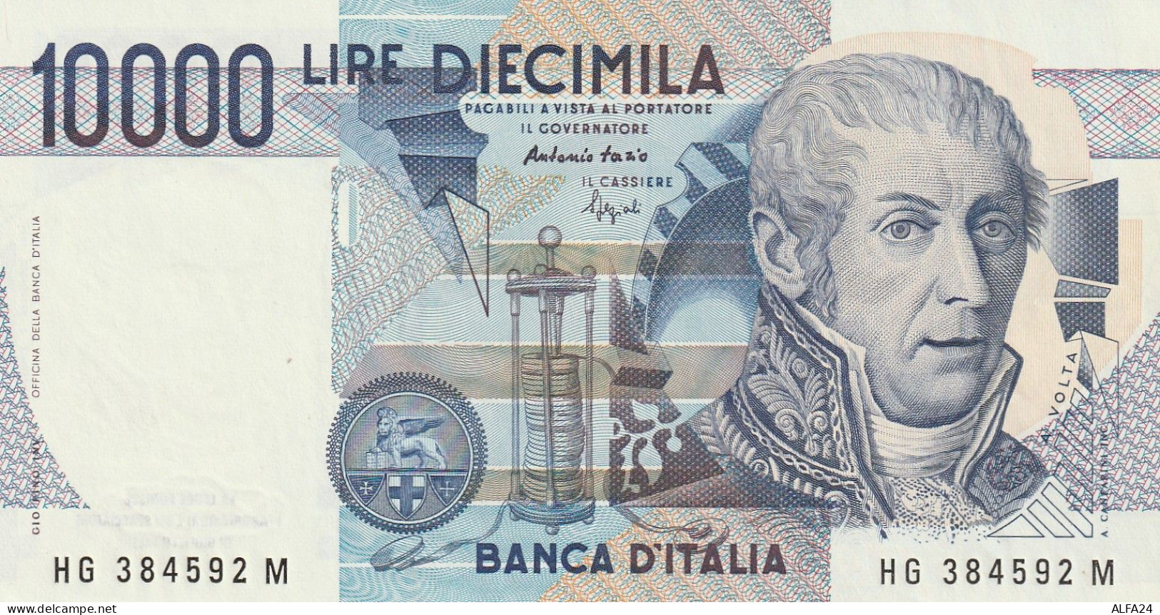 BANCONOTA ITALIA 10000 VOLTA UNC (RY7600 - 10000 Liras