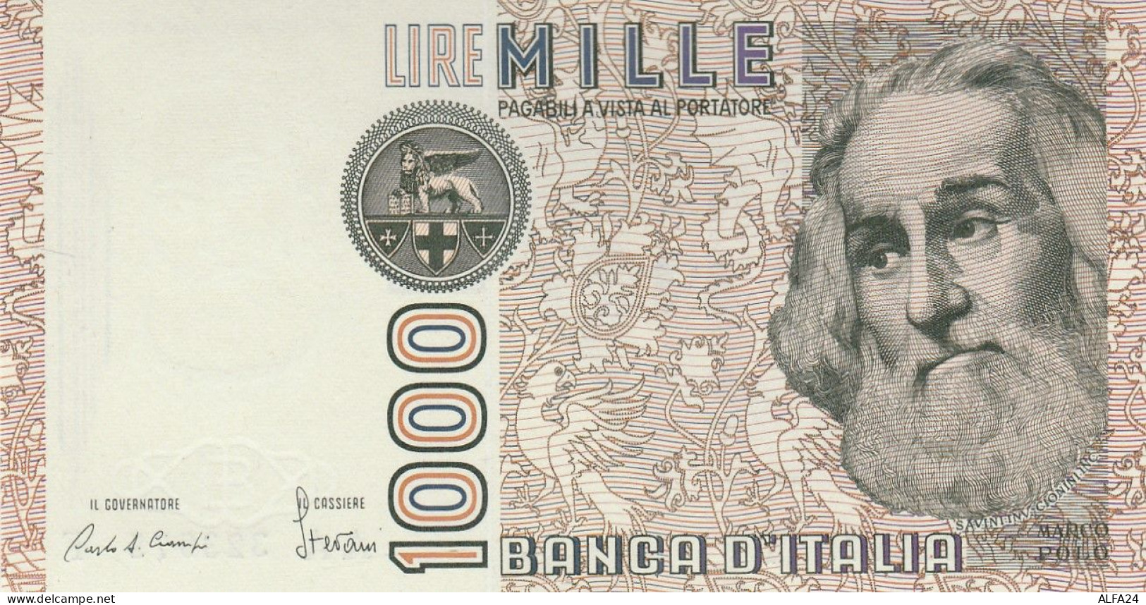 BANCONOTA ITALIA L.1000 UNC (RY5705 - 1.000 Lire