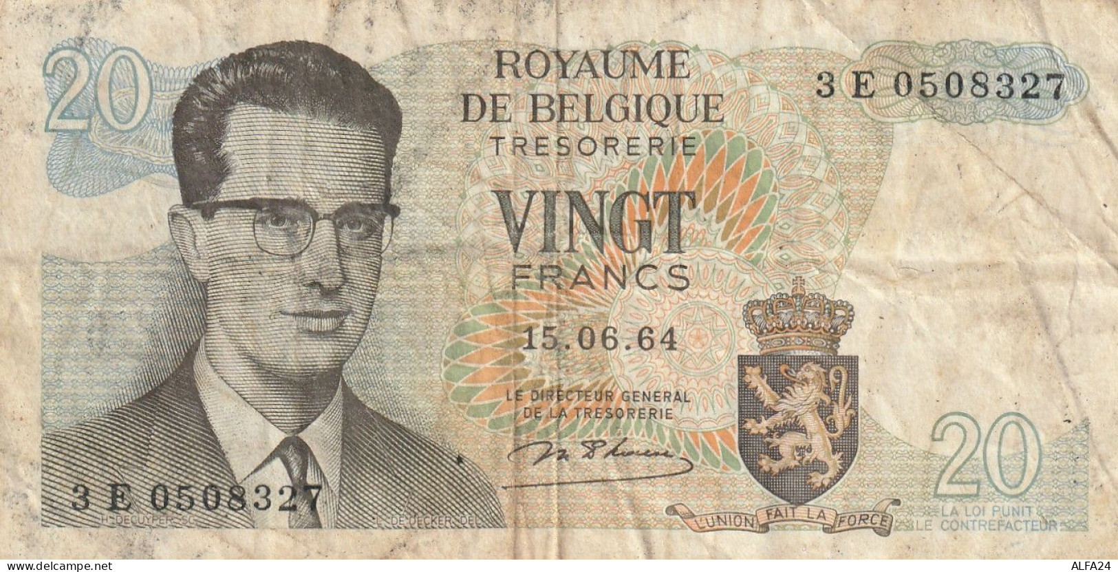 BANCONOTA BELGIO 20 VF (RY7638 - Other & Unclassified