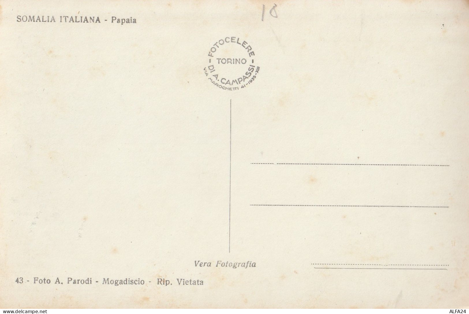 CARTOLINA SOMALIA ITALIANA (RY8053 - Somalie