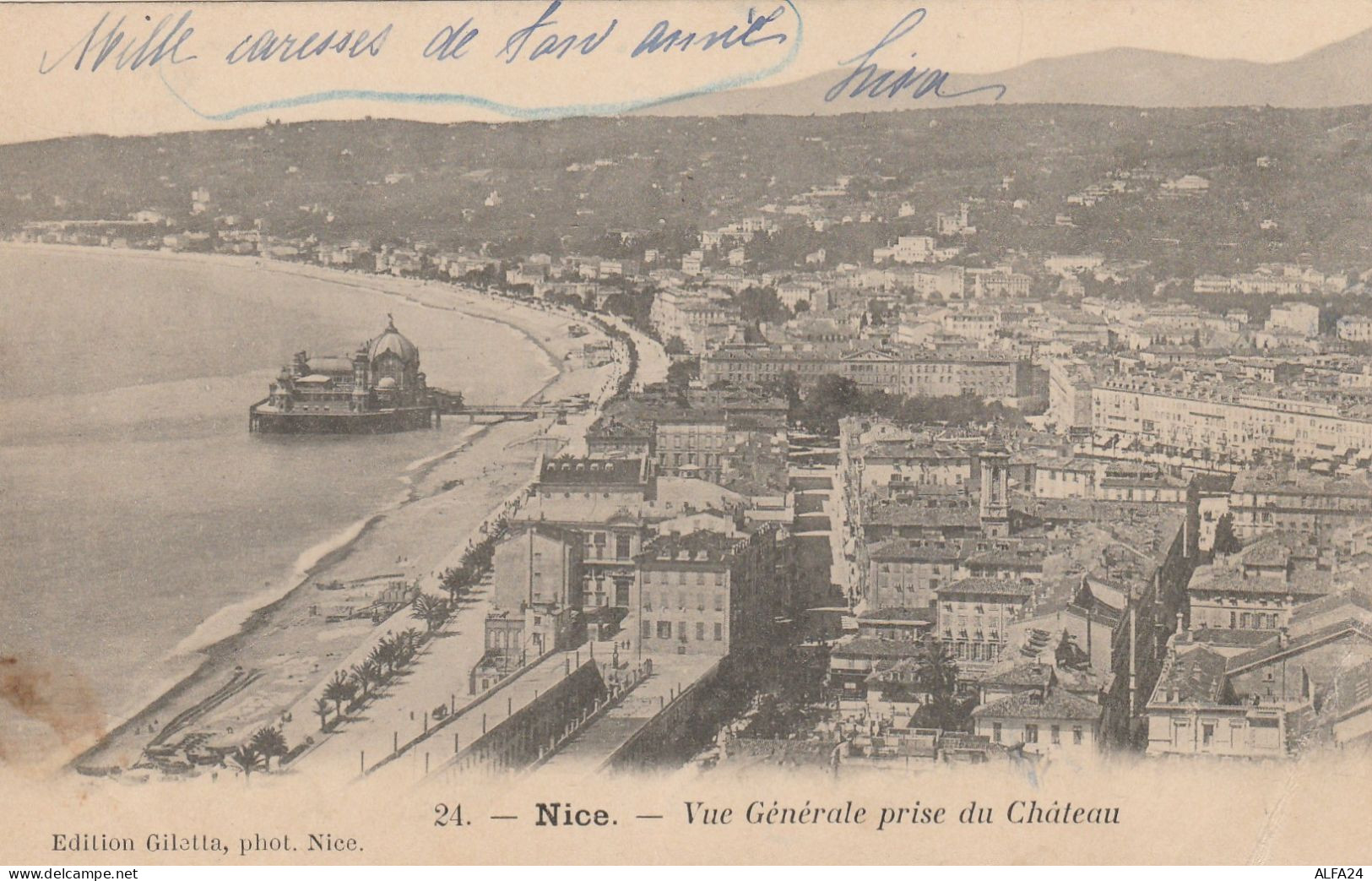 CARTOLINA POSTALE DA FRANCIA CON SEGNATASSE C.10 TIMBRO NICE 1903 (RY5239 - Portomarken