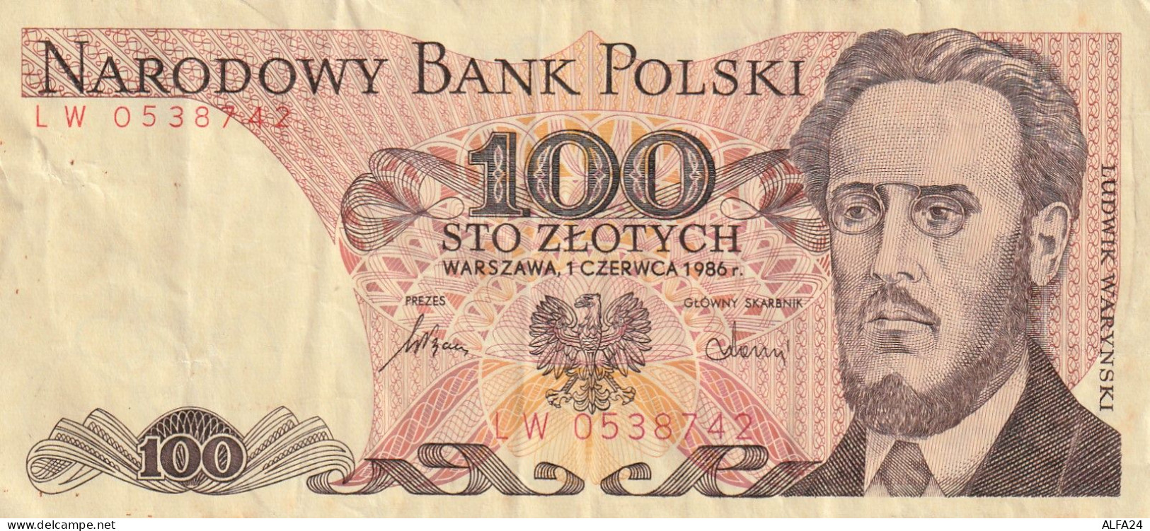 BANCONOTA POLONIA 100 VF (RY7624 - Polonia