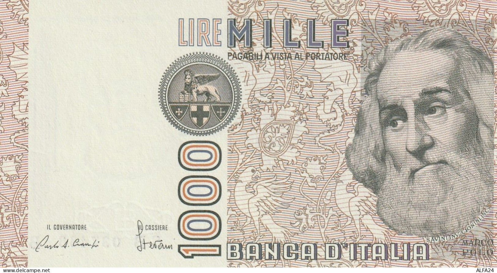 BANCONOTA ITALIA LIRE 1000 MARCO POLO UNC (RY7505 - 1000 Liras