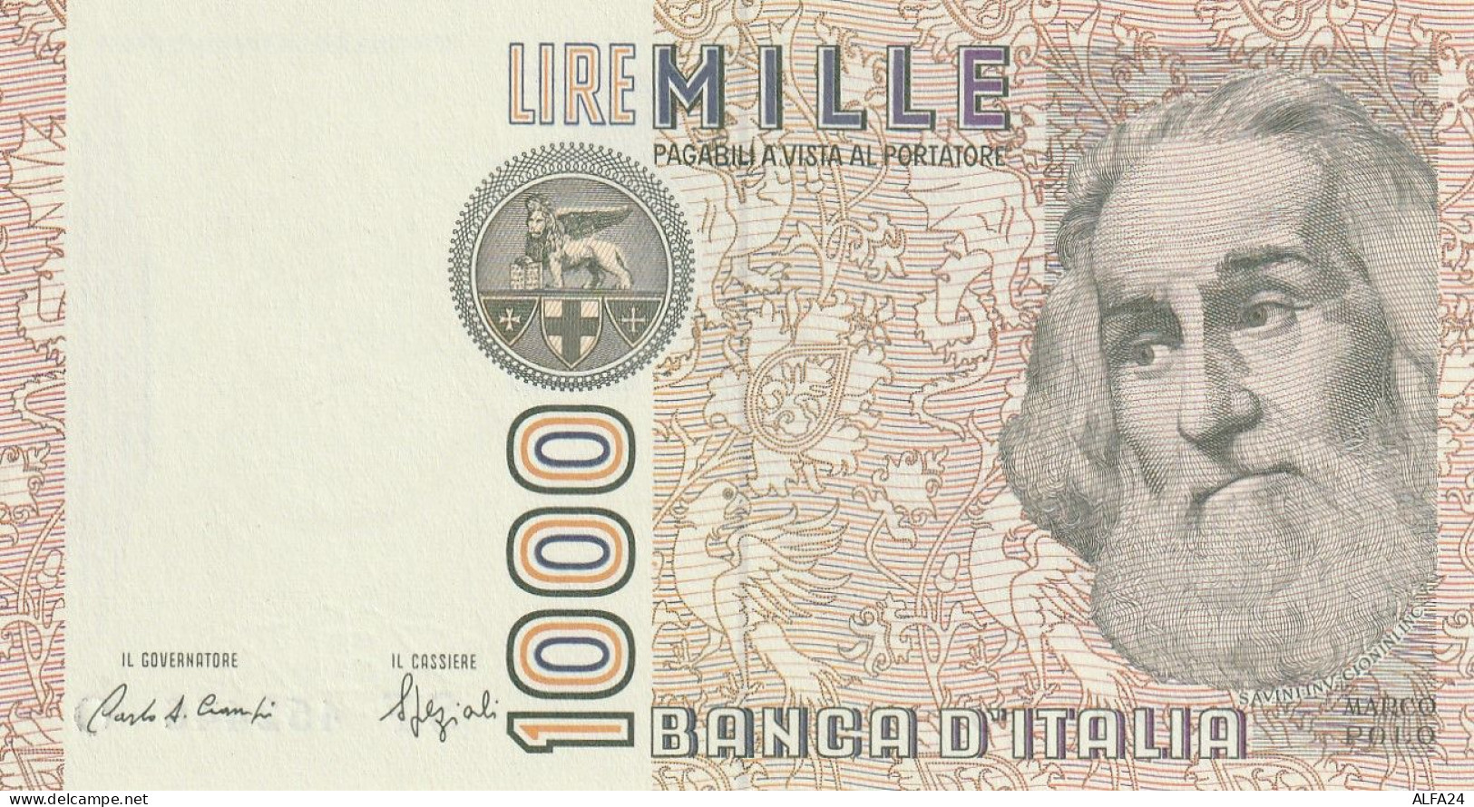 BANCONOTA ITALIA LIRE 1000 MARCO POLO UNC (RY7507 - 1000 Liras