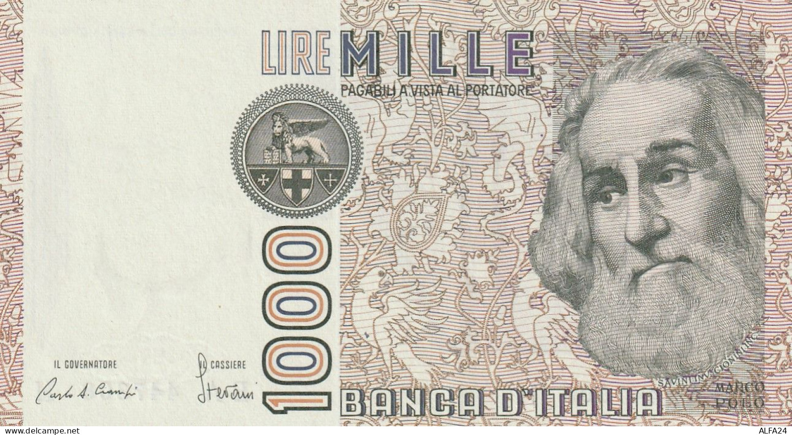 BANCONOTA ITALIA LIRE 1000 MARCO POLO UNC (RY7509 - 1.000 Lire