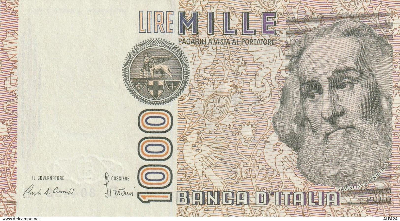 BANCONOTA ITALIA LIRE 1000 MARCO POLO UNC (RY7508 - 1000 Lire