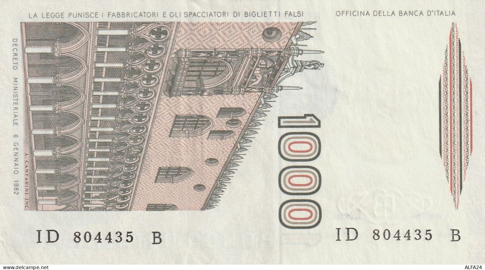 BANCONOTA ITALIA LIRE 1000 MARCO POLO UNC (RY7508 - 1000 Liras