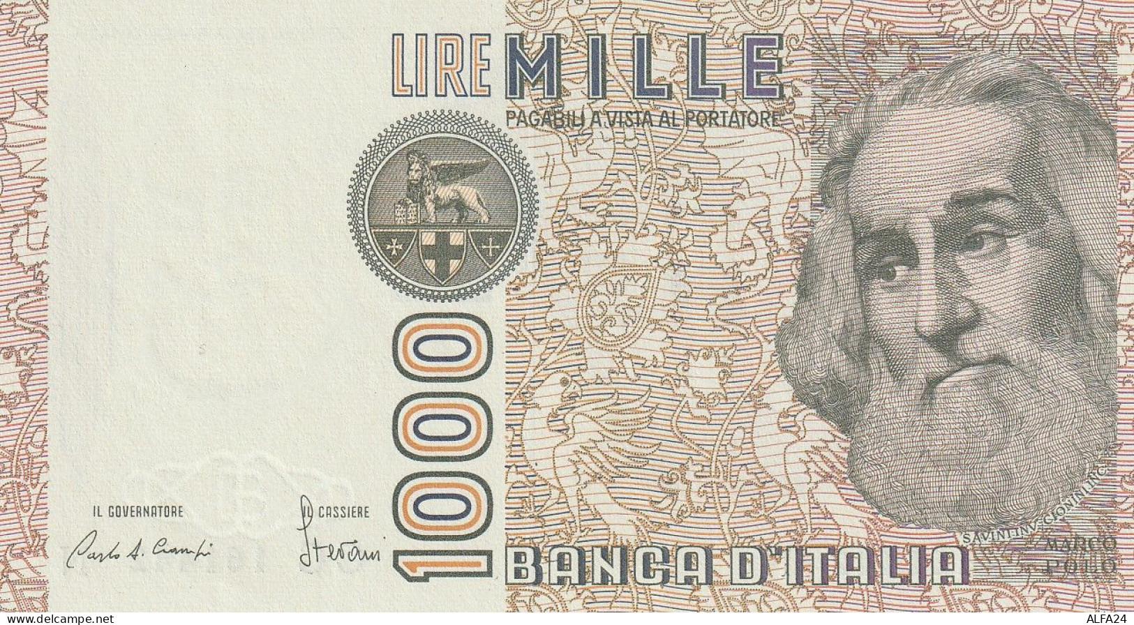 BANCONOTA ITALIA LIRE 1000 MARCO POLO UNC (RY7506 - 1000 Liras