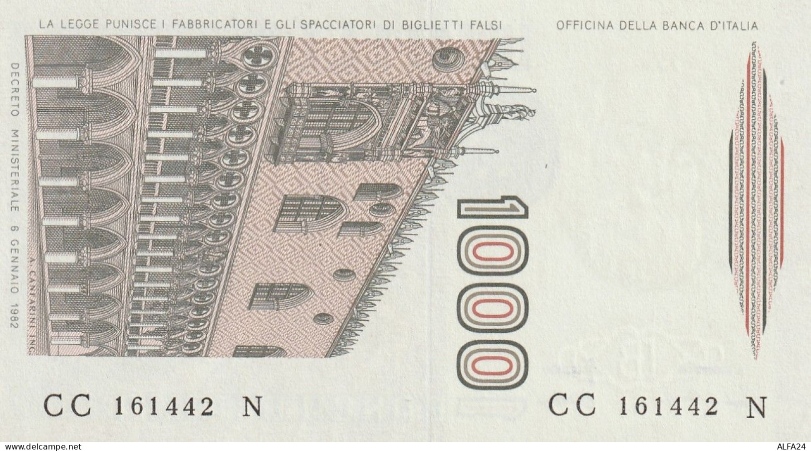 BANCONOTA ITALIA LIRE 1000 MARCO POLO UNC (RY7506 - 1000 Liras