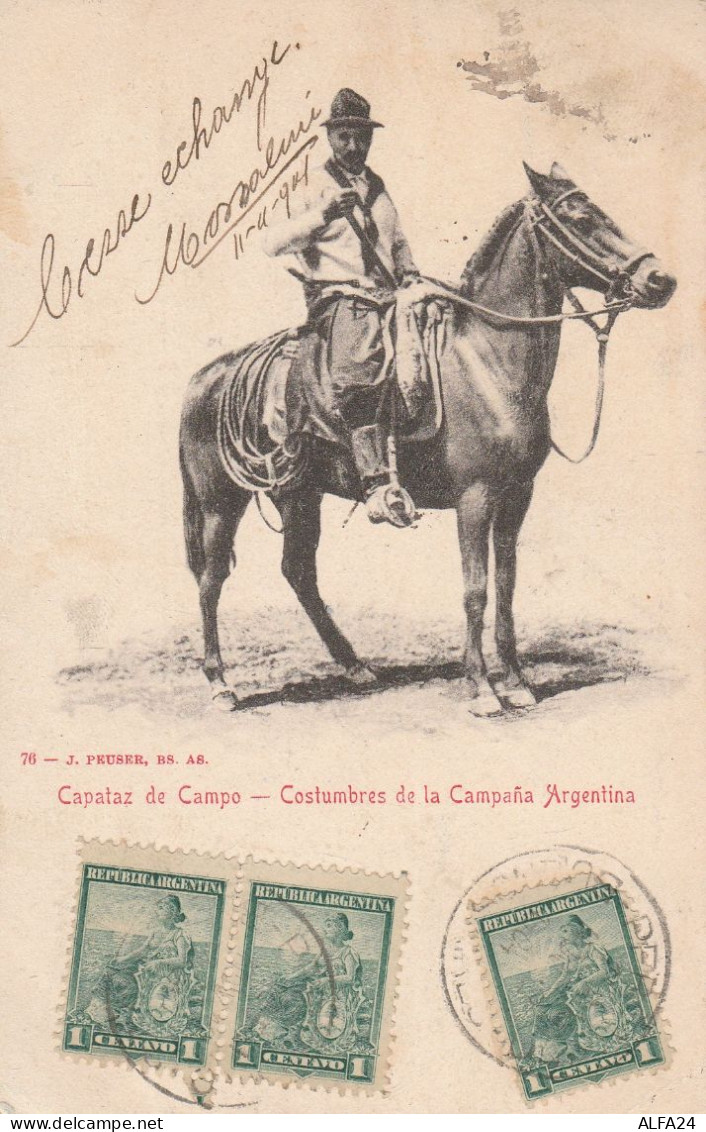 CARTOLINA ARGENTINA CON SEGNATASSE 5+10 CENT (RY6463 - Portomarken