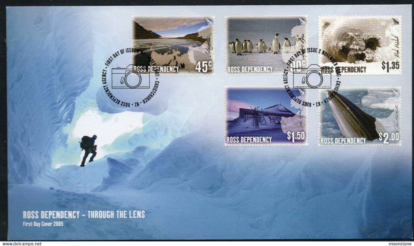 New Zealand Ross Dependency 2005 'Through The Lens' FDC, SG 94/8 - Unused Stamps