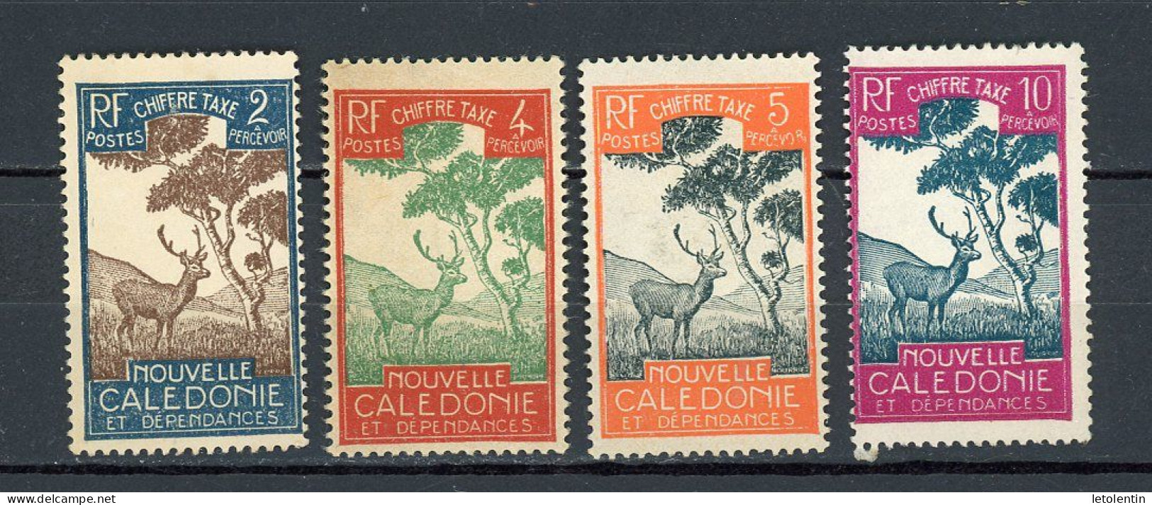 NOUVELLE-CALEDONIE RF - T.TAXE - N°Yt 26/29 (*) - Postage Due