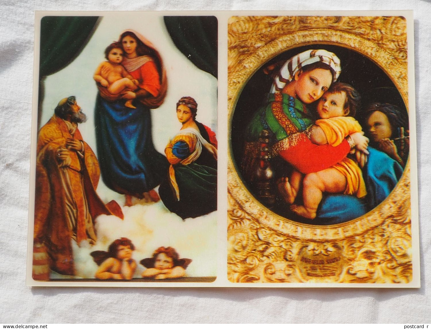 3d 3 D Lenticular Postcard Stereo Religion TOPPAN  Japan A 227 - Estereoscópicas