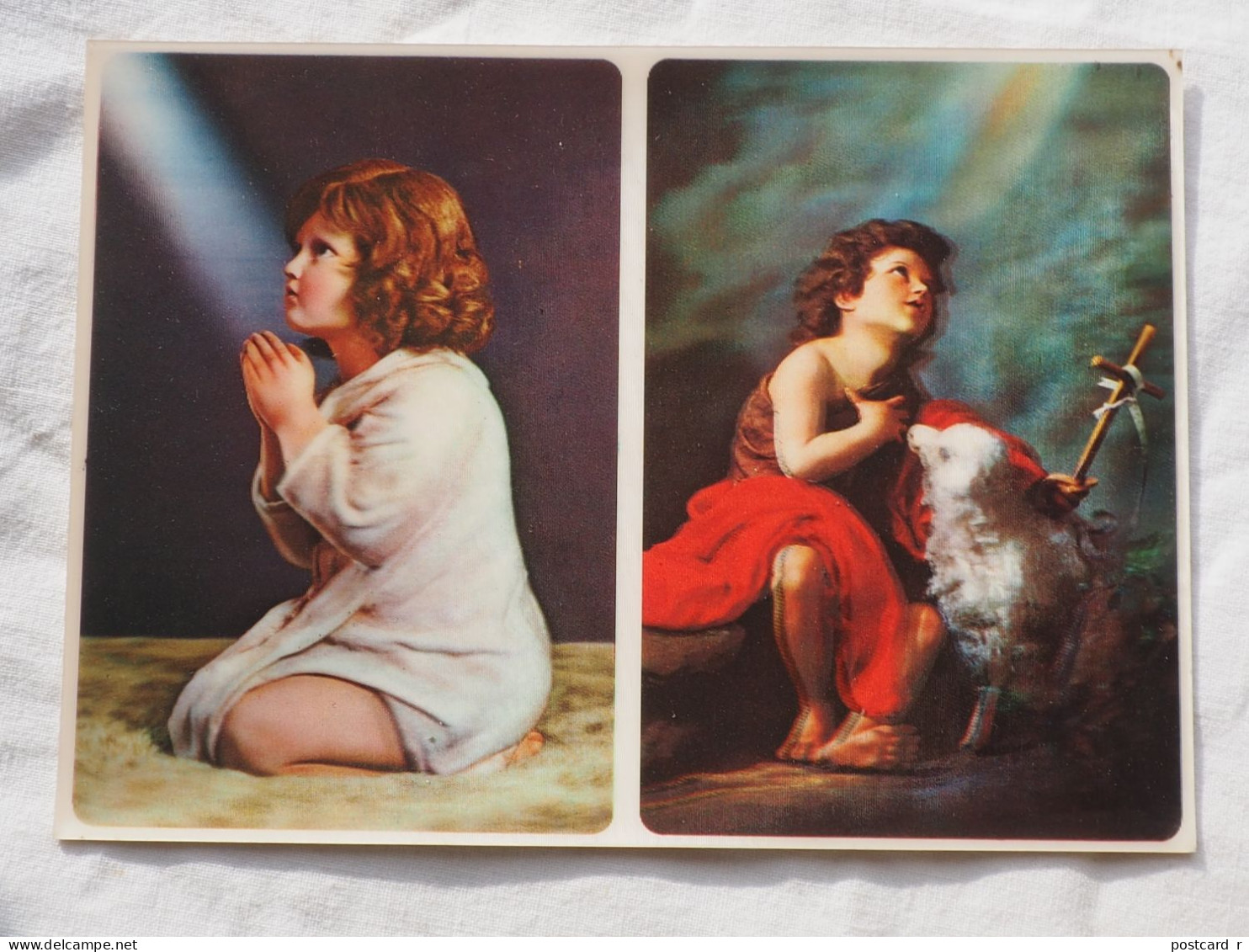 3d 3 D Lenticular Postcard Stereo Religion Prayer TOPPAN  Japan A 227 - Cartoline Stereoscopiche