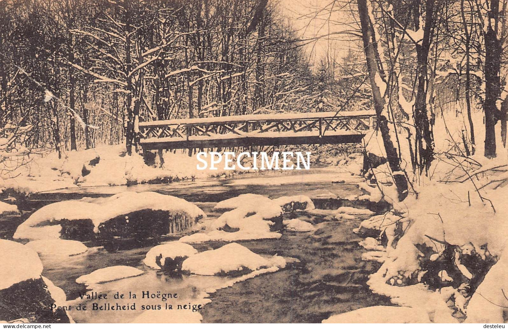 Pont De Belleheid Sous La Neige - Vallée De La Hoëgne - Sart-lez-Spa - Jalhay