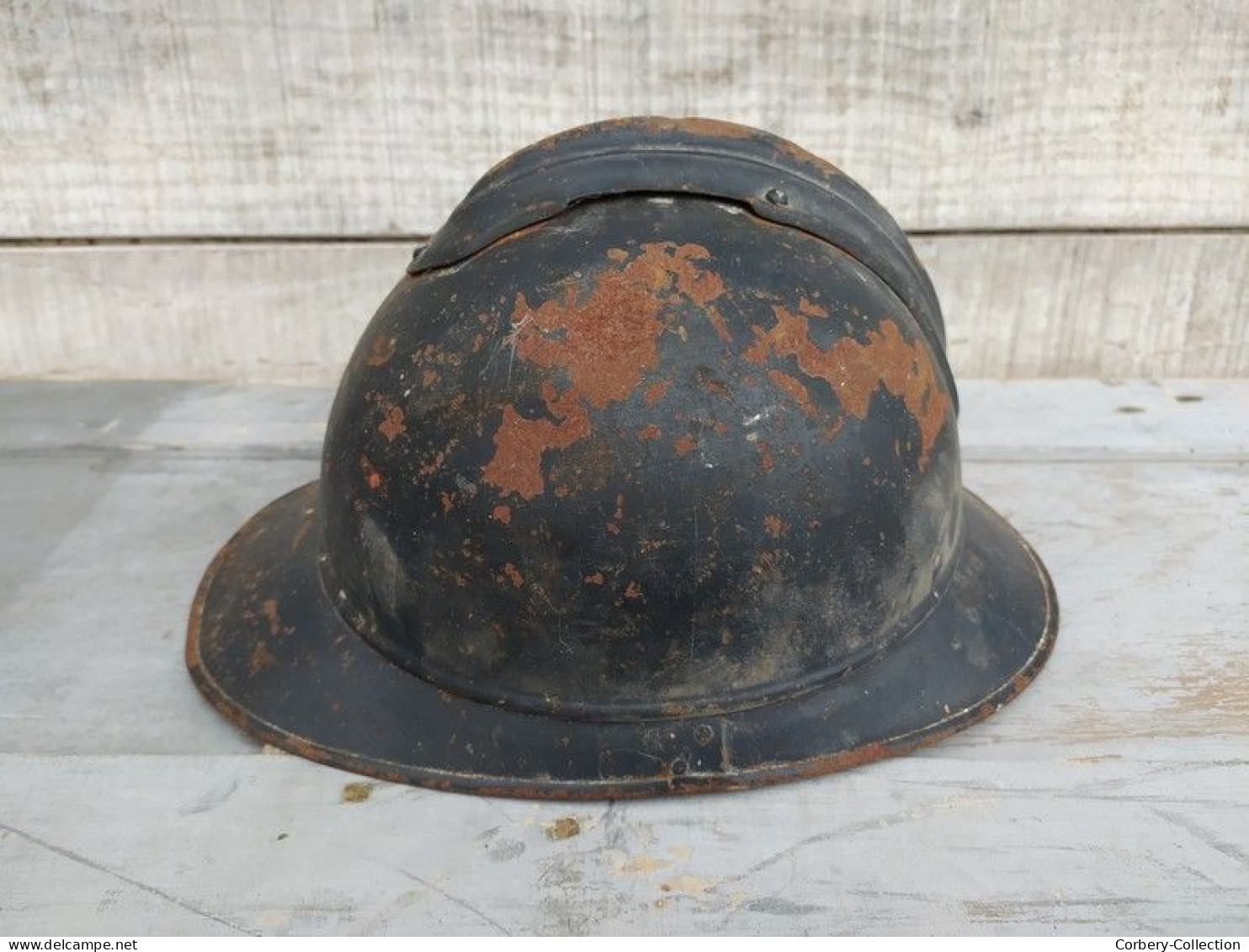 Ancien Casque Adrian Poilu Guerre 14-18 WW1 - Hoeden