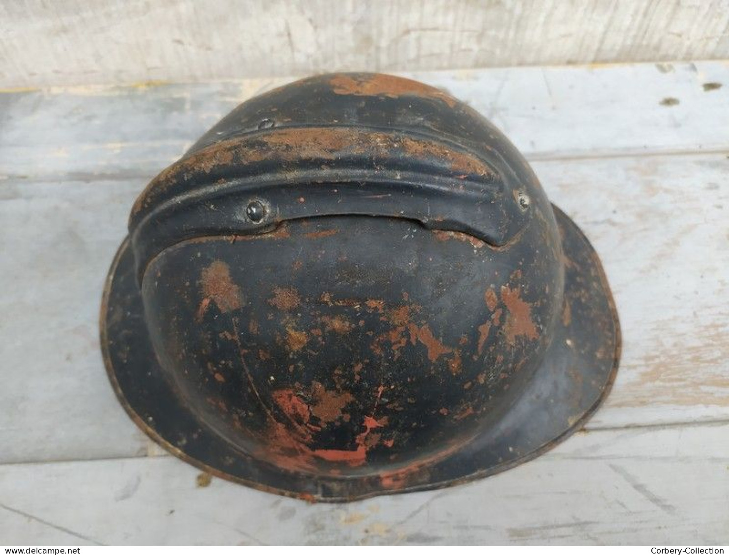 Ancien Casque Adrian Poilu Guerre 14-18 WW1 - Casques & Coiffures