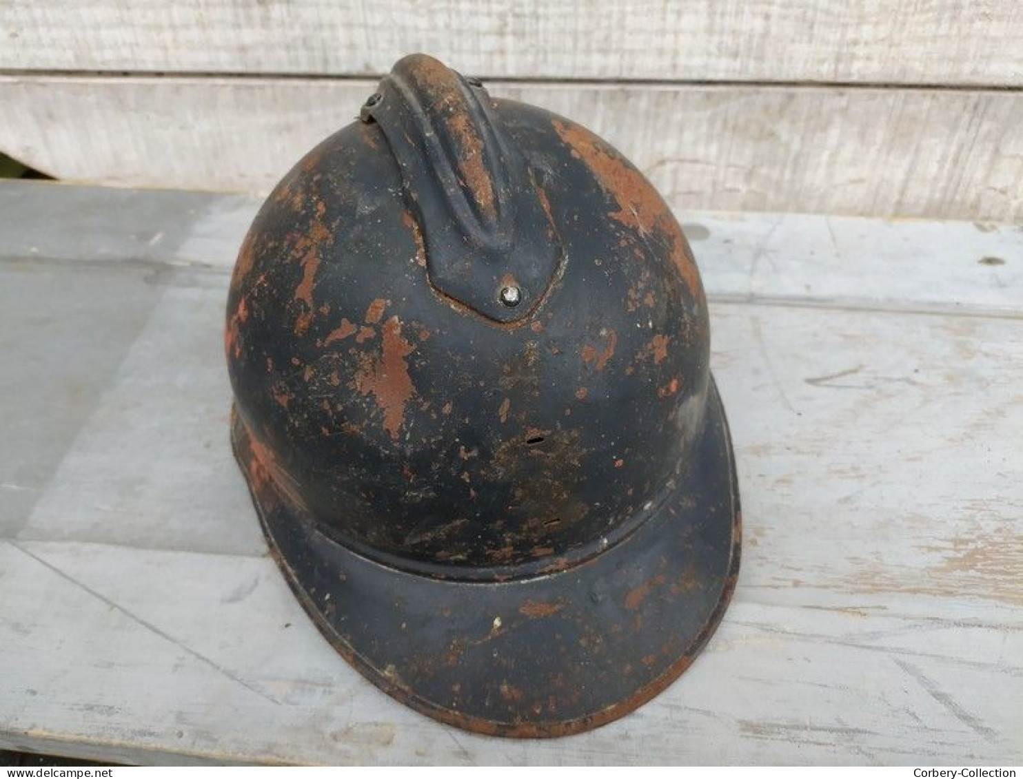 Ancien Casque Adrian Poilu Guerre 14-18 WW1