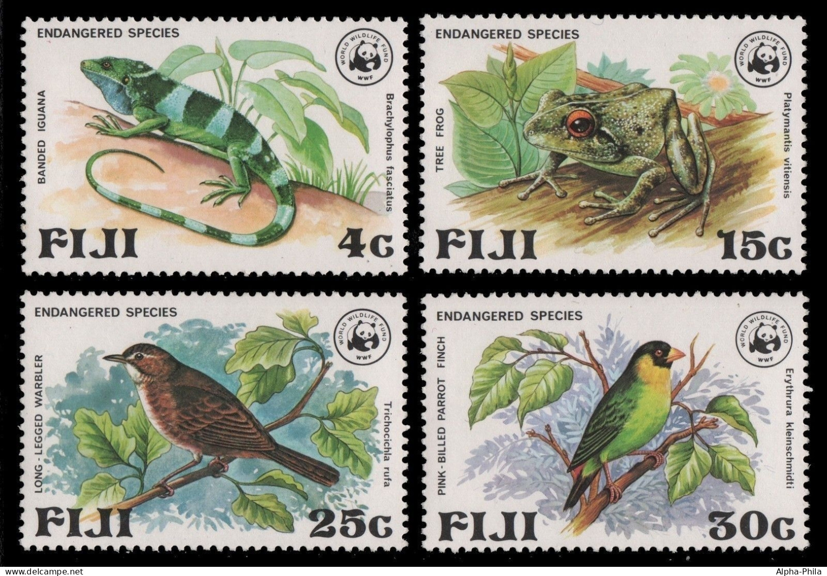 Fidschi 1979 - Mi-Nr. 387-390 ** - MNH - Vögel / Birds - Fidji (1970-...)