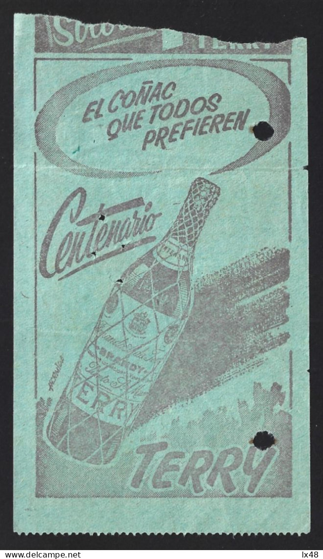 Cognac Terry. Running Of The Bulls Celebrating 100 Years Of 'Conac Terry'. Madride Bullring In 1958. Drink. Terry Cognac - Drank & Bier