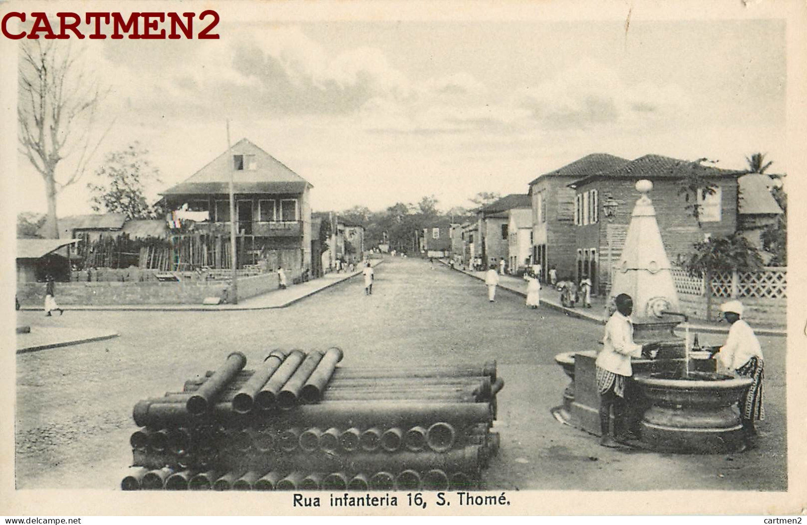 SAO TOME ET PRINCIPE RUA INFANTERIA 16 SAO THOME AFRICA PORTUGAL AFRIQUE - Sao Tome And Principe