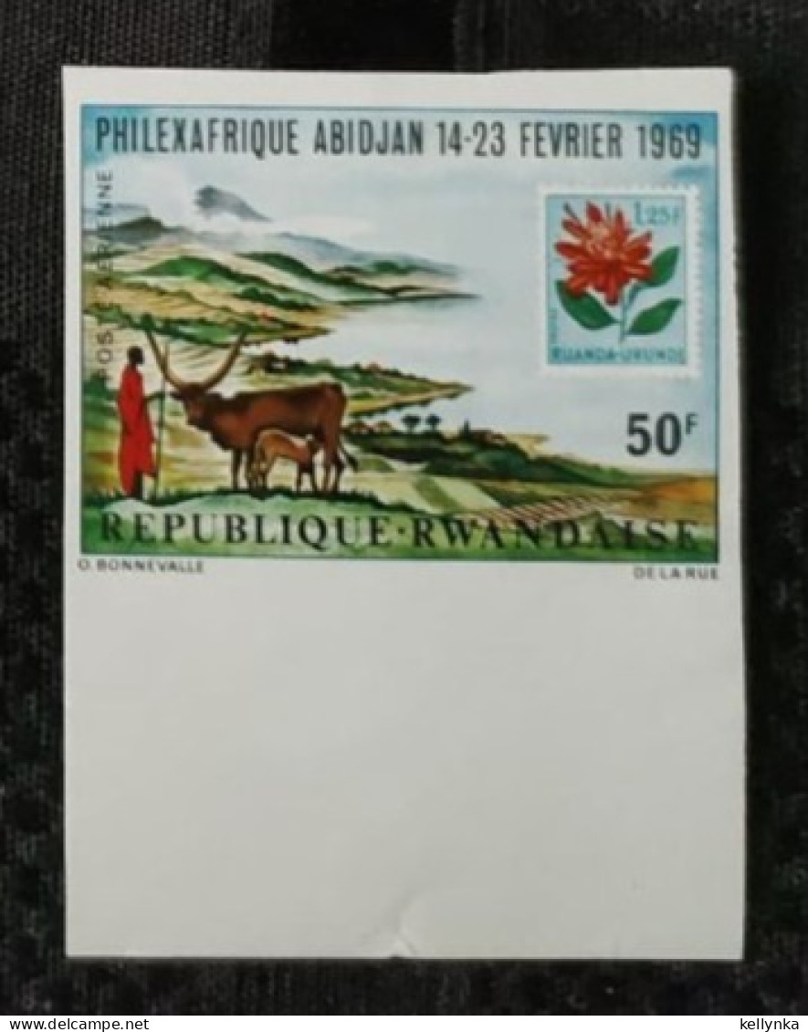 Rwanda - PA5 - Philexafrique - Non Dentelé - Ongetand - Imperforated - 1969 - MNH - Unused Stamps