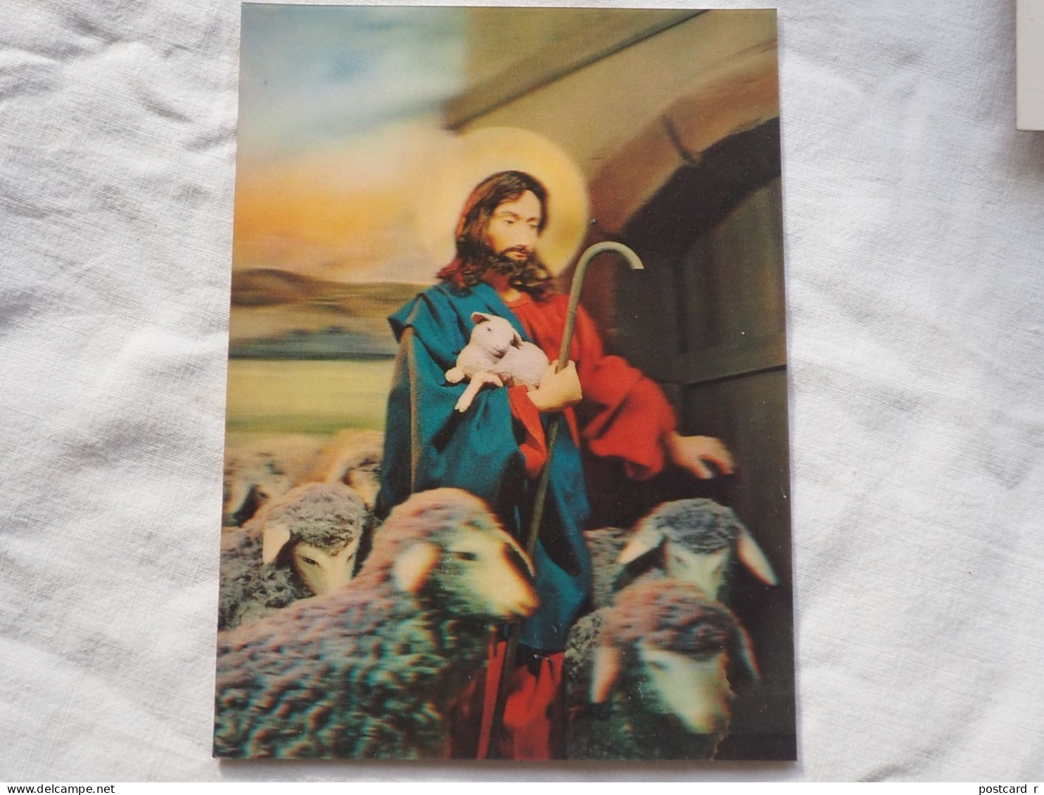 3d 3 D Lenticular Postcard Stereo Religion   TOPPAN  Japan  A 228 - Cartoline Stereoscopiche