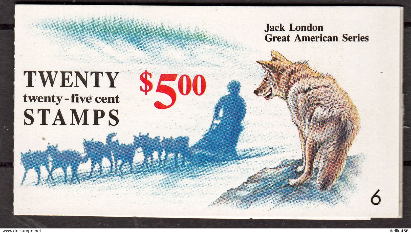 Test Booklet, Test Stamp, Specimen TDB 36 Probedruck Jack London 1988 - 1990 - Essais, Réimpressions & Specimens