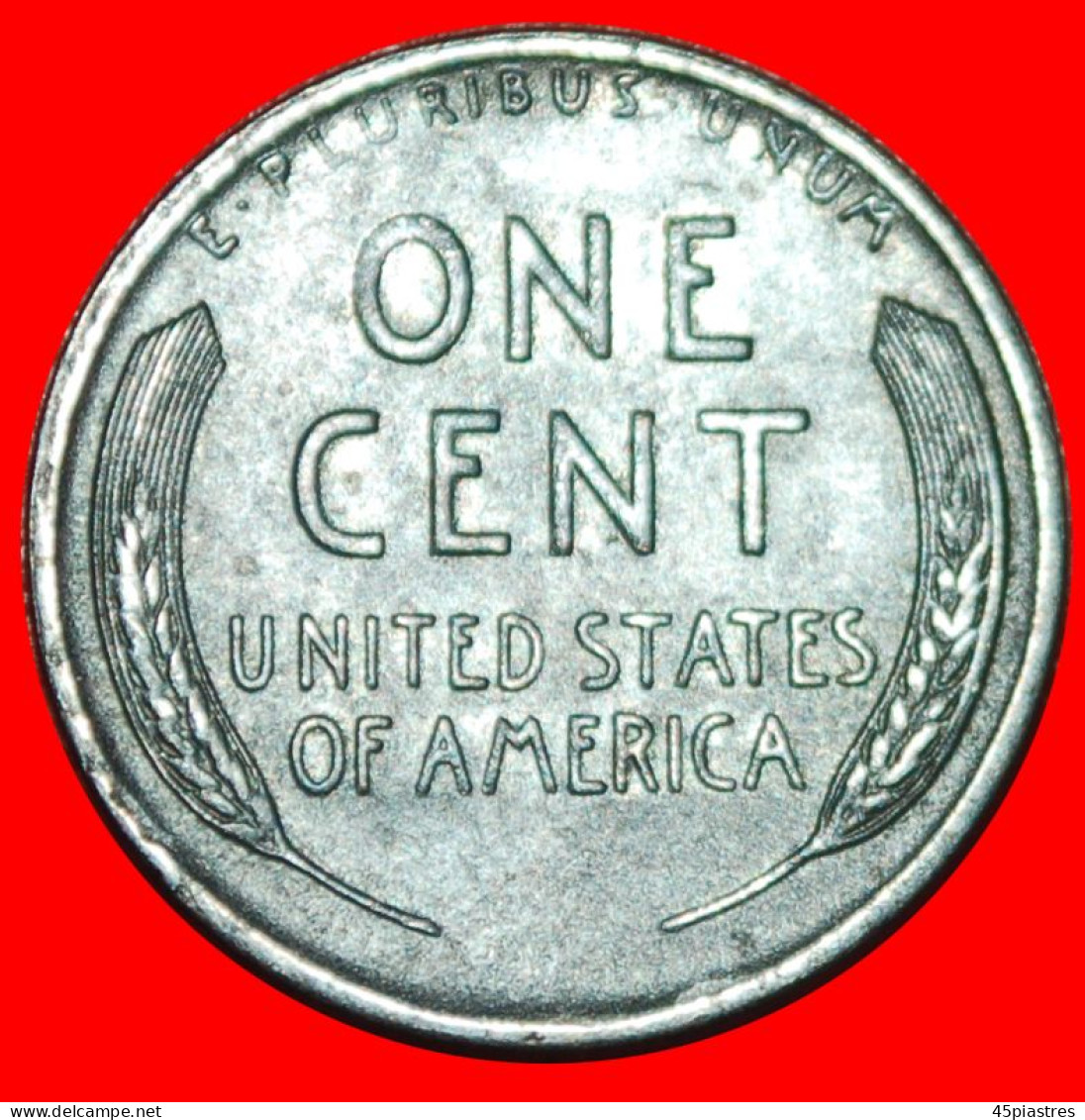 * STEEL WHEAT PENNY (1943-1944): USA  1 CENT 1943! LINCOLN (1809-1865) · LOW START ·  NO RESERVE! - 1909-1958: Lincoln, Wheat Ears Reverse
