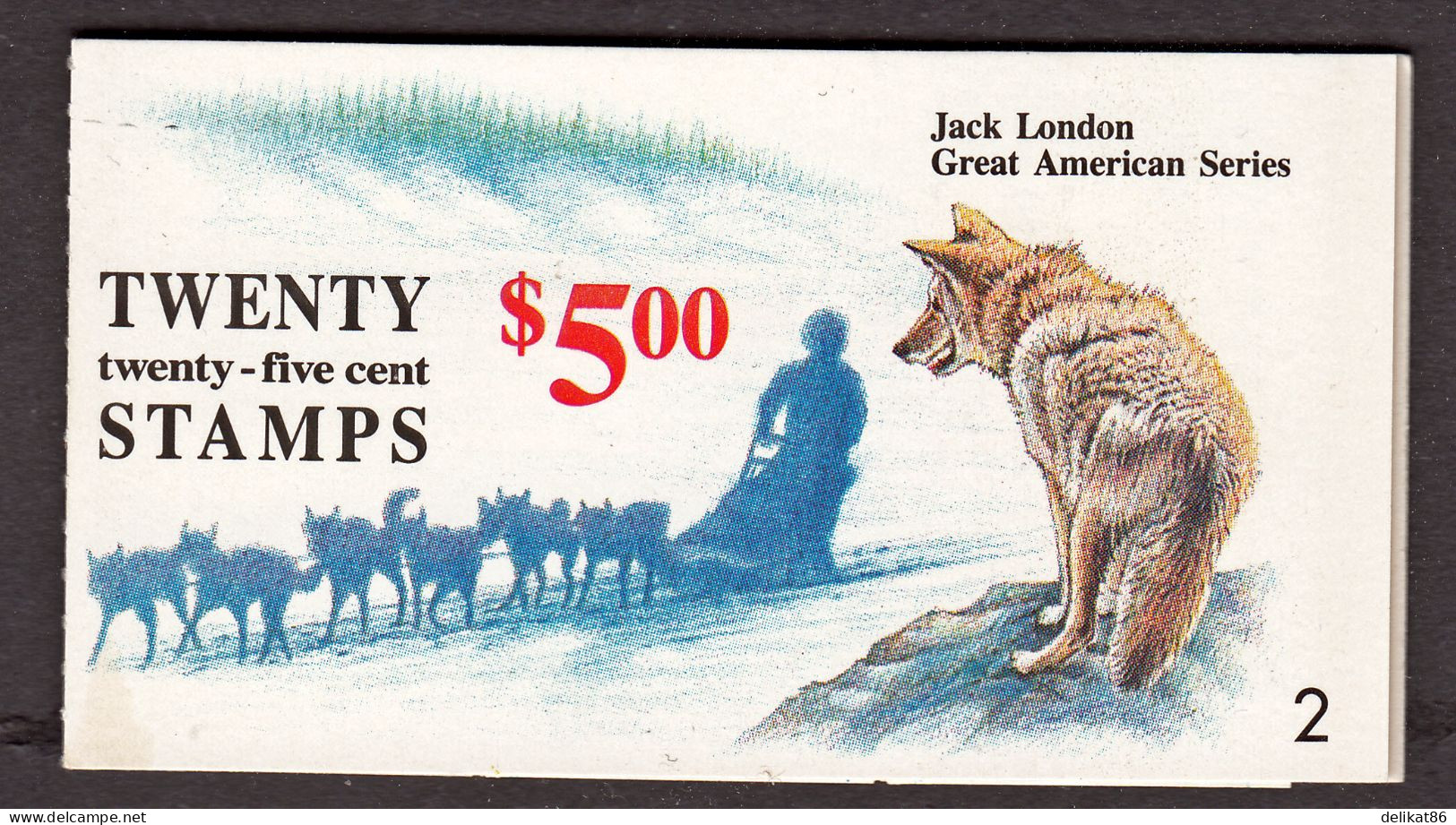 Test Booklet, Test Stamp, Specimen TDB 36 Probedruck Jack London 1988 - 1990  Nummer 2 - Essais, Réimpressions & Specimens