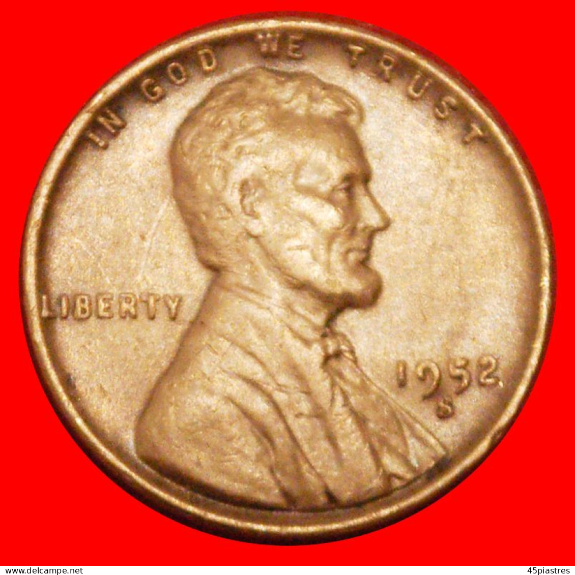 * WHEAT PENNY (1909-1958): USA  1 CENT 1952S! LINCOLN (1809-1865) · LOW START ·  NO RESERVE! - 1909-1958: Lincoln, Wheat Ears Reverse