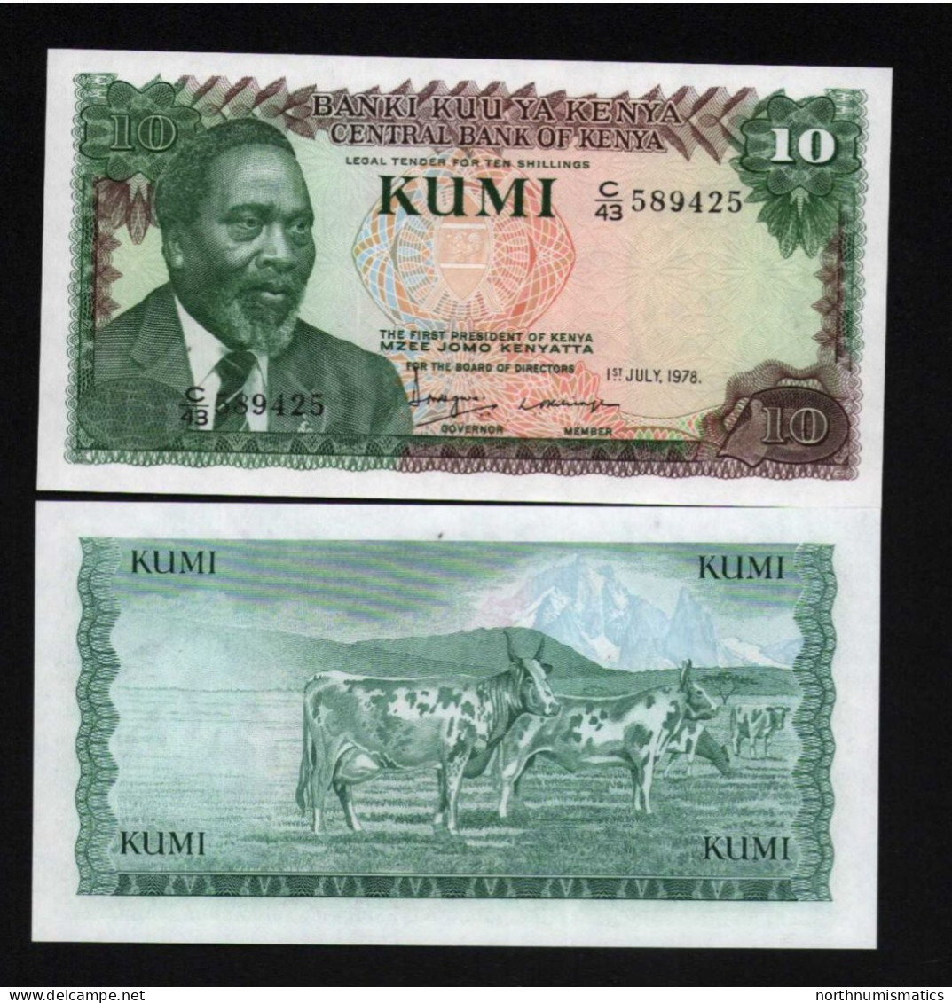 Kenya 10 Shilingi 1978 Unc - Kenia