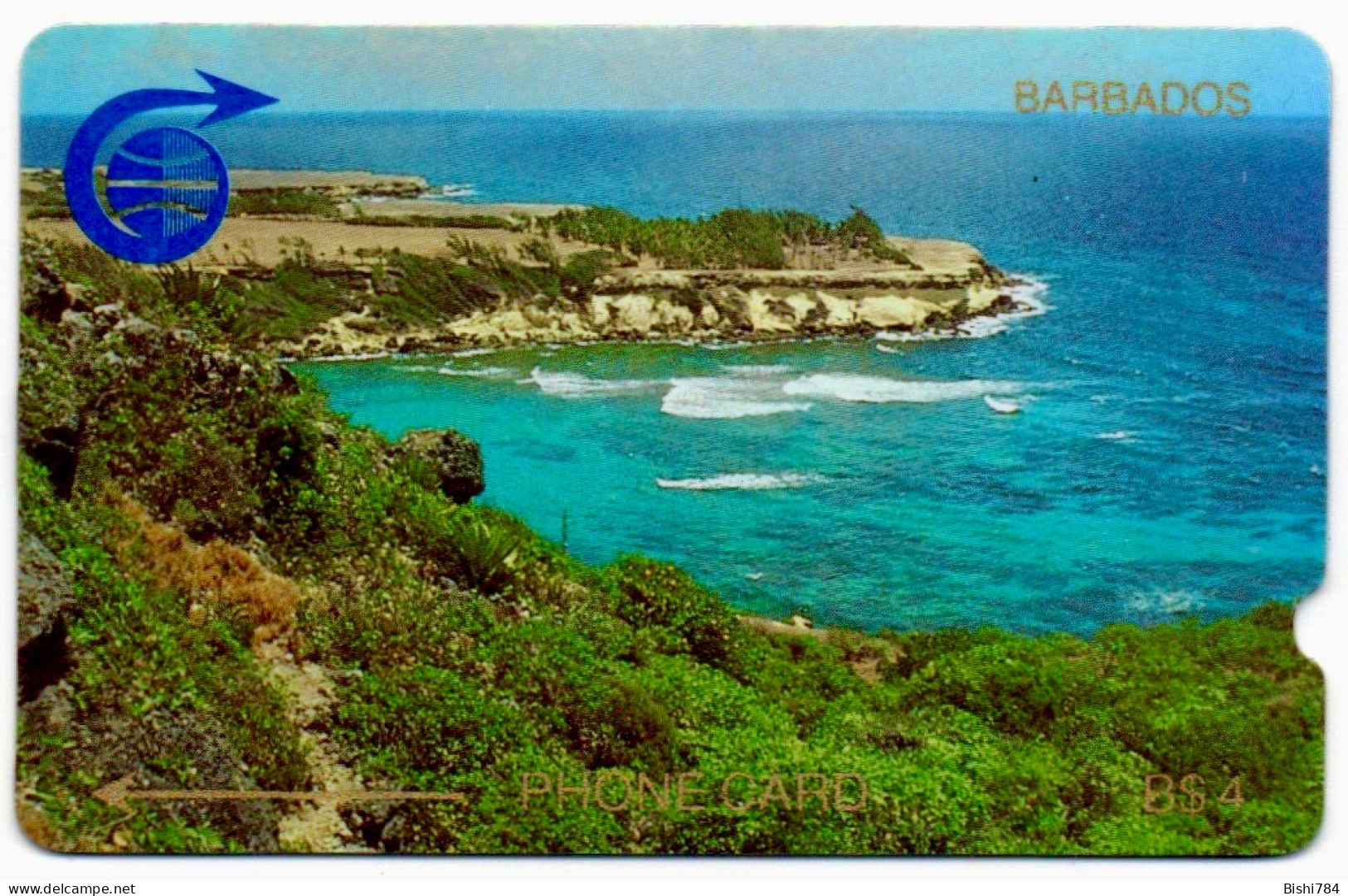 Barbados - Coastline $4 - 1CBDA - Barbados (Barbuda)