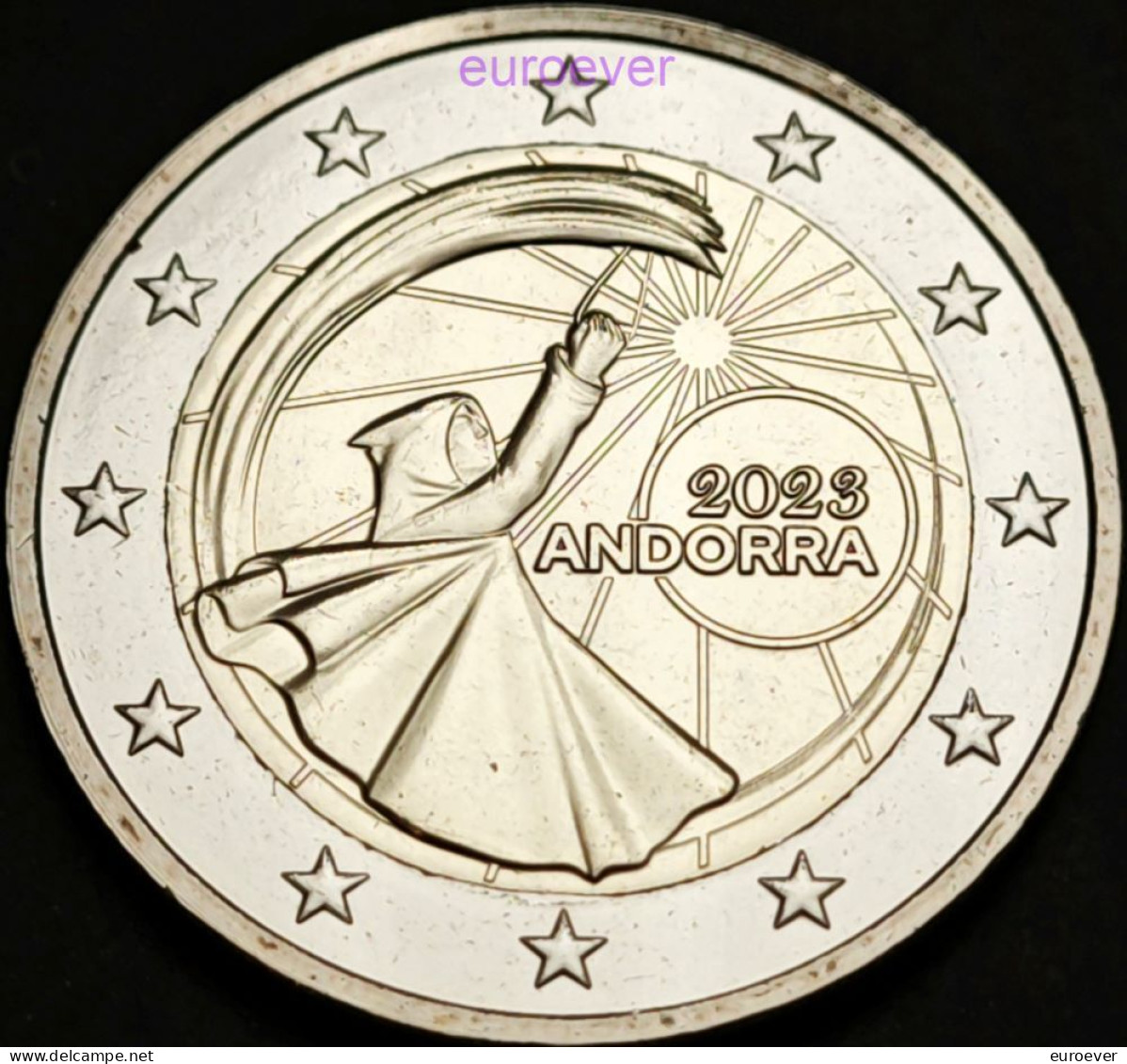 2 Euro Gedenkmünze 2023 Nr. 35 - Andorra - Fest Der Sommersonnenwende UNC Aus BU Coincard - Andorre