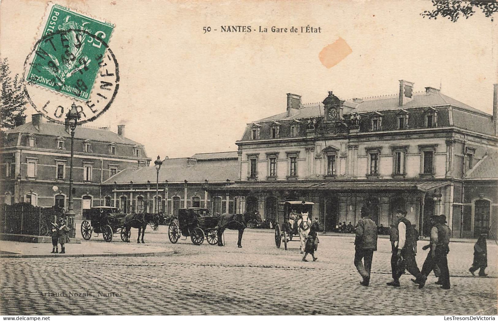 FRANCE - Nantes - La Gare De L'Etat - Carte Postale Ancienne - Nantes