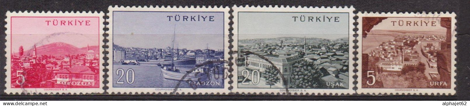 Villes - TURQUIE - Chef Liieu De Départements - Série 7 - N° 1545-1548-1550-1554 - 1960 - Gebruikt