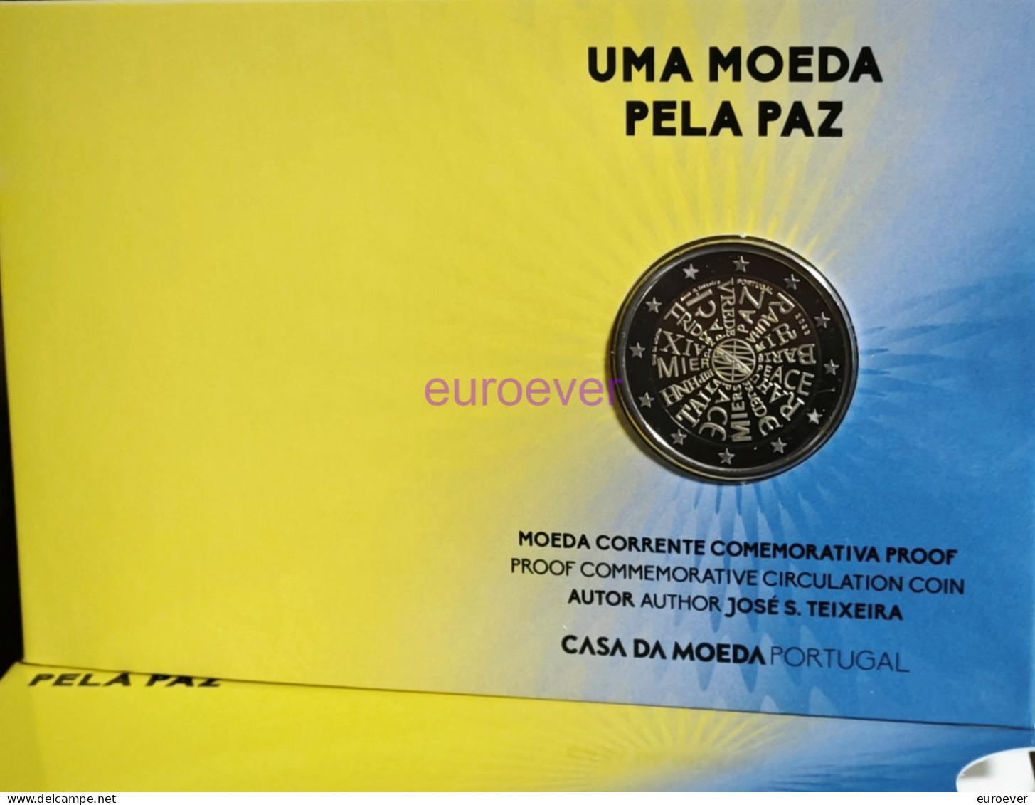 2 Euro Gedenkmünze 2023 Nr. 33 - Portugal - Frieden PP Proof - Portugal