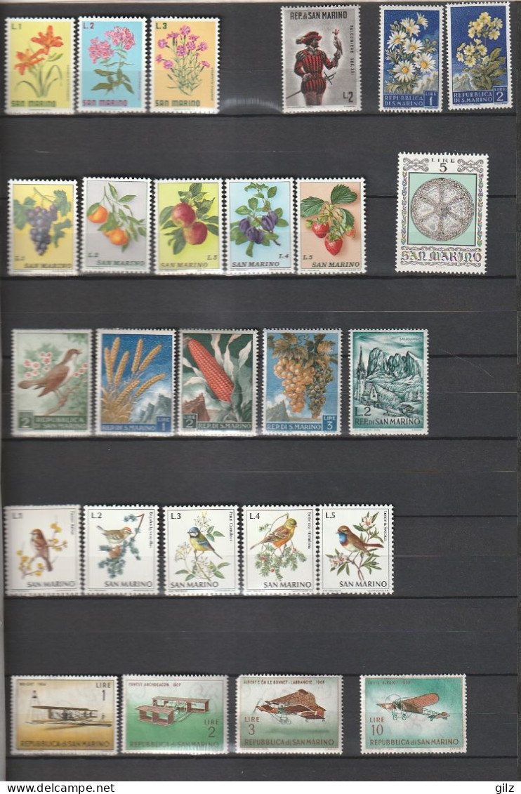 Saint-Marin 45 Timbres Neuf** Sans Charnieres - Collections (sans Albums)