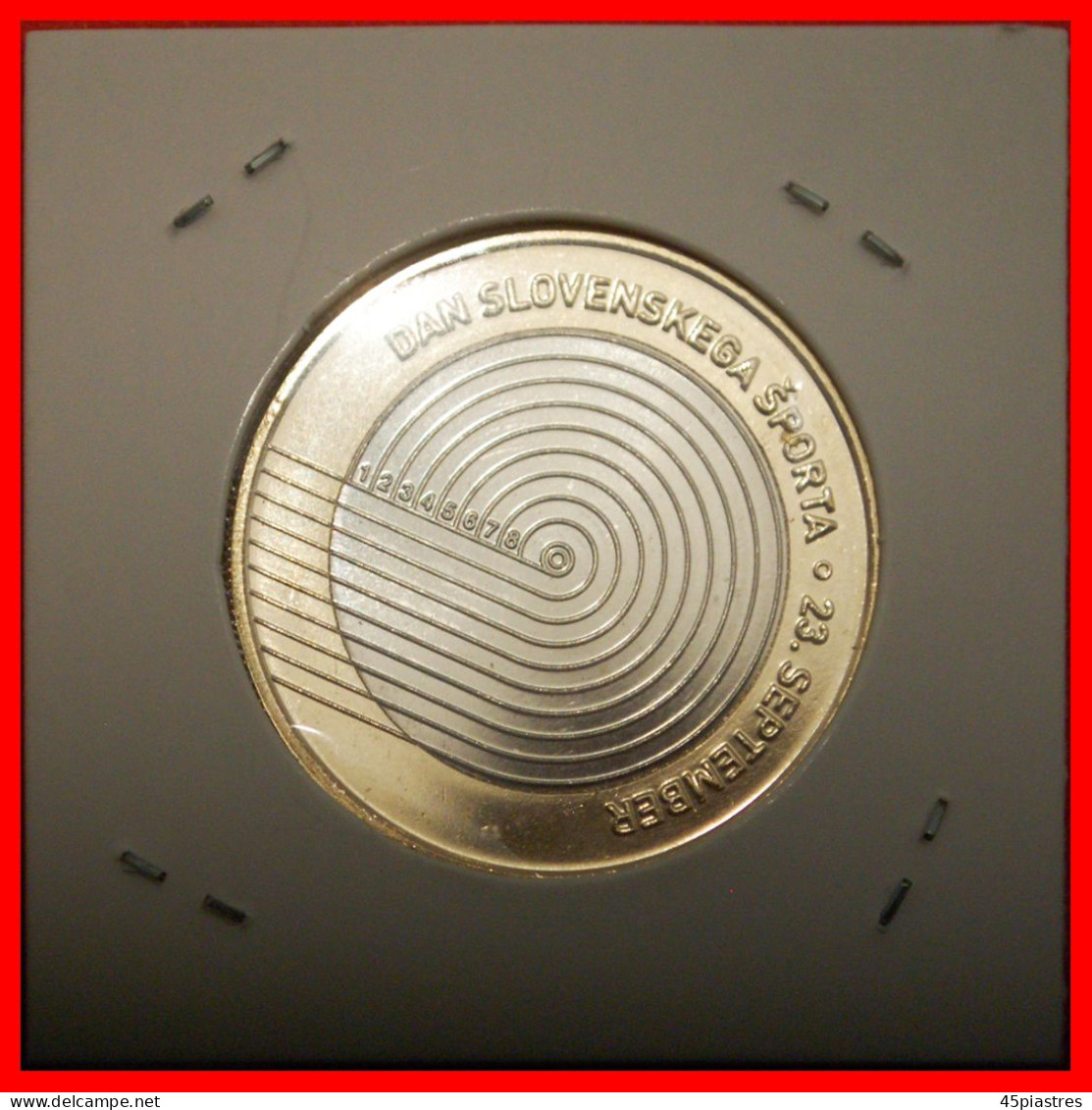 * TRACK AND FIELD BI-METALLIC: SLOVENIA (YUGOSLAVIA)  3 EURO 2023 UNC MINT LUSTRE! IN HOLDER!· LOW START ·  NO RESERVE! - Slowenien