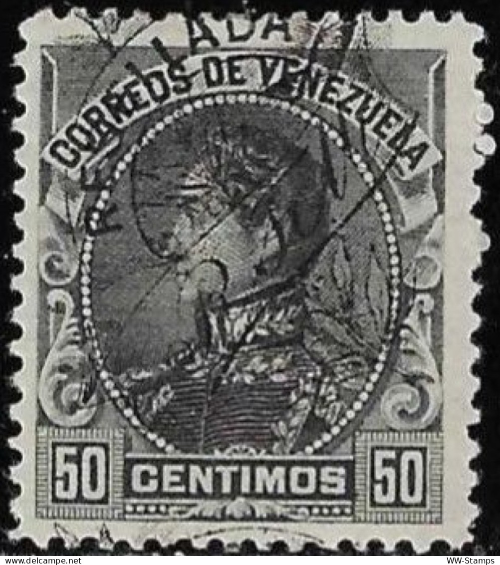 Venezuela 1900 Used Stamp Simon Bolivar Overprinted Resellada And R.T.M. 50 Centimos [WLT1789] - Venezuela