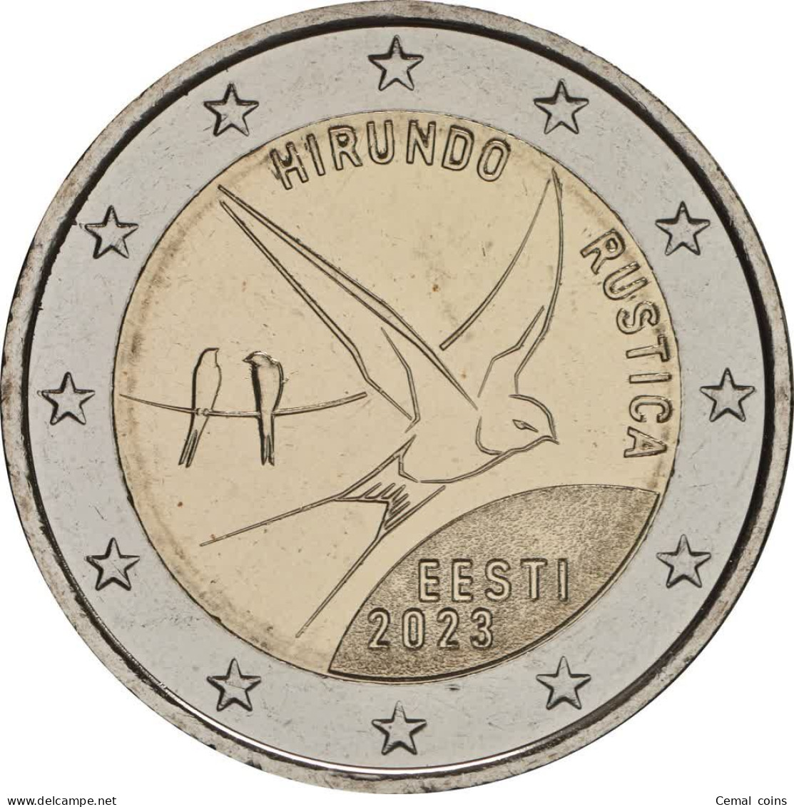 2 Euro 2023 Estonia The Barn Swallow UNC - Estonie