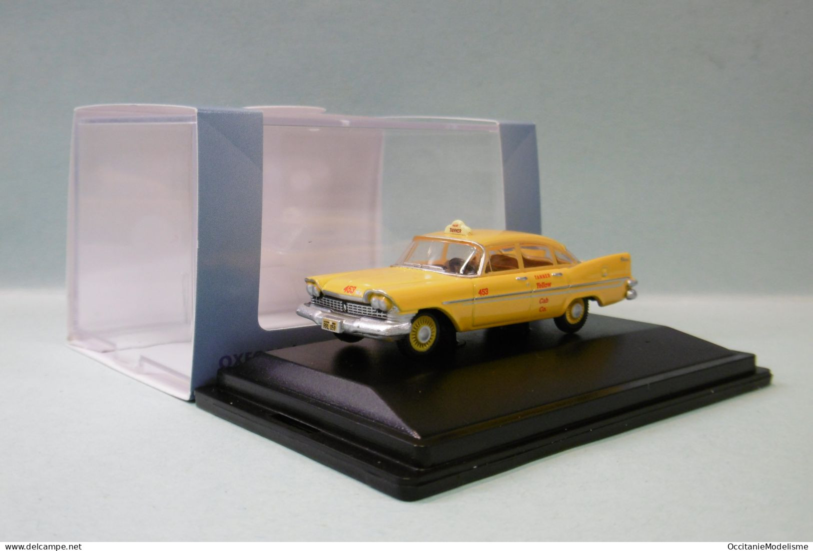 Oxford - PLYMOUTH BELVEDERE Sedan 1959 Taxi Voiture US Neuf HO 1/87 - Road Vehicles