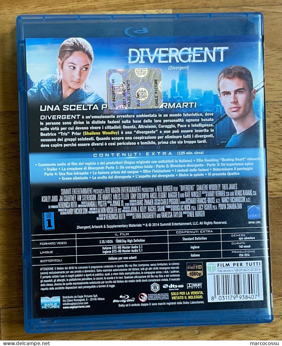 Bellissimo Blu Ray Divergent Special Edition - Autres Formats